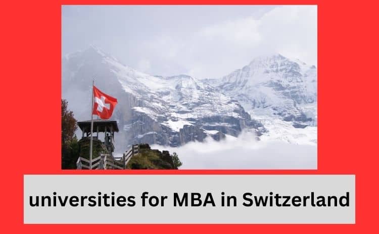 universities for MBA in Switzerland